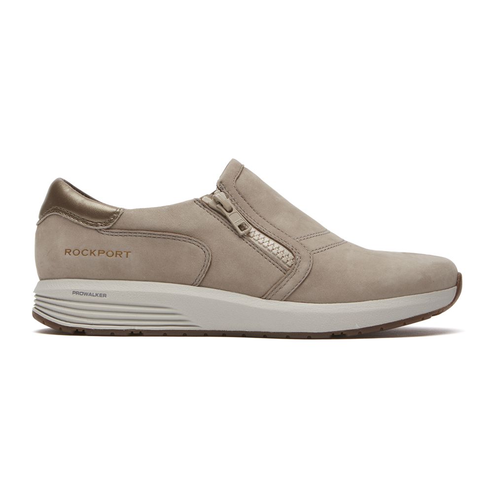 Sneakers Rockport Dama Trustride Prowalker Slip-On Taupe - Romania 7185-PUMOV